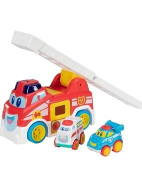 Fire Rescue Team Ladder Launch Fire Truck Lights and Sounds Emergency Vehicles